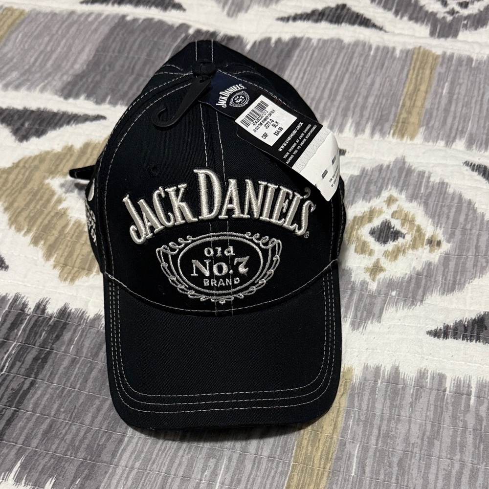 Jack Daniels Black and White Logo Cap